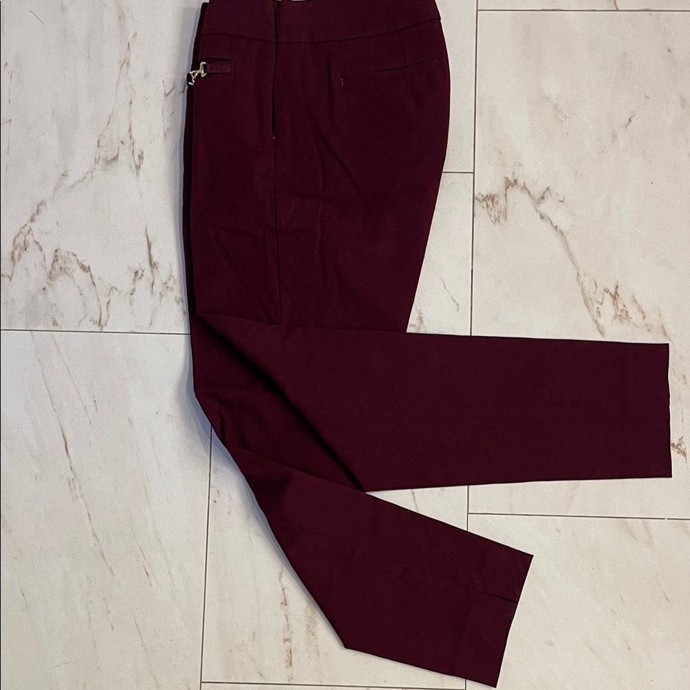Talbots Deep Wine Straight Leg Pants